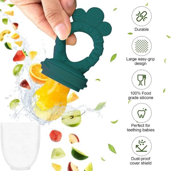 10-Piece Silicone Baby Feeding Set | Toddler Plates, Bibs & Utensils - Green 3 71bI+QGgtvL. AC SL1500